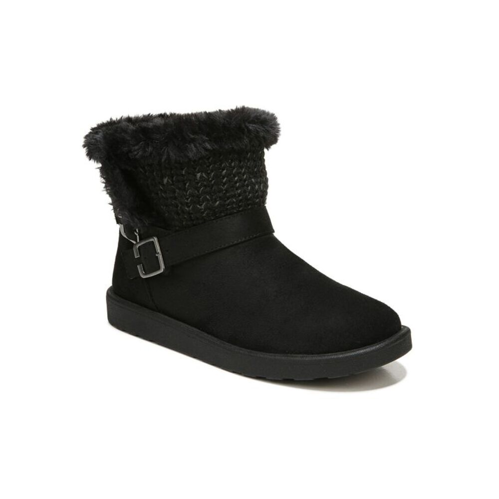 LIFE STRIDE Womens Black Slip Resistant Flurry Round Toe Platform Snow Boots 11